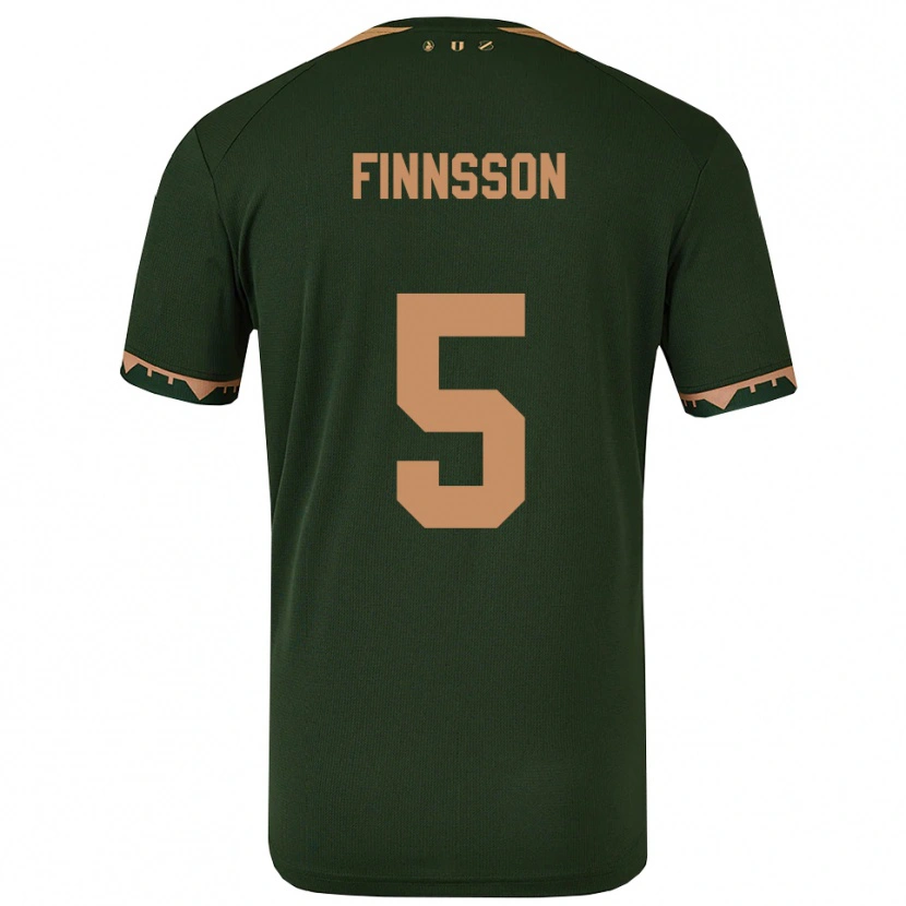 Danxen Women Kolbeinn Finnsson #5 Green Gold Away Jersey 2025/26 T-Shirt