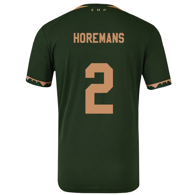 Danxen Women Siebe Horemans #2 Green Gold Away Jersey 2025/26 T-Shirt