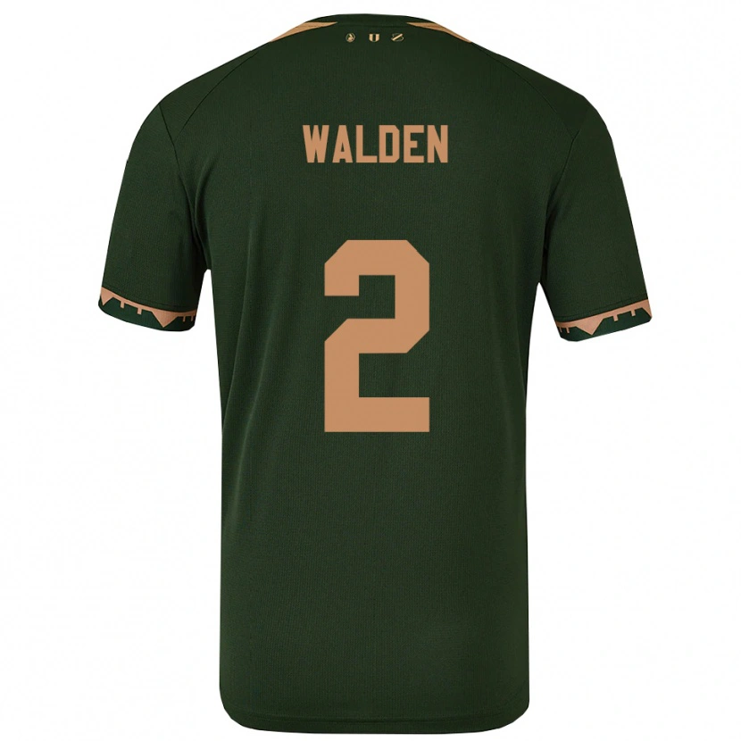 Danxen Women Jaden Walden #2 Green Gold Away Jersey 2025/26 T-Shirt