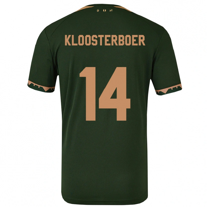 Danxen Women Per Kloosterboer #14 Green Gold Away Jersey 2025/26 T-Shirt