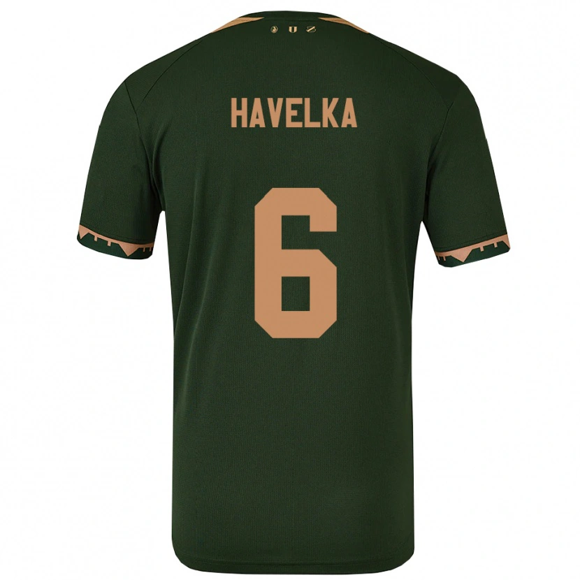 Danxen Women Matyas Havelka #6 Green Gold Away Jersey 2025/26 T-Shirt