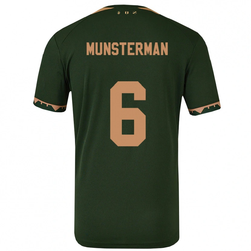 Danxen Women Marthe Munsterman #6 Green Gold Away Jersey 2025/26 T-Shirt