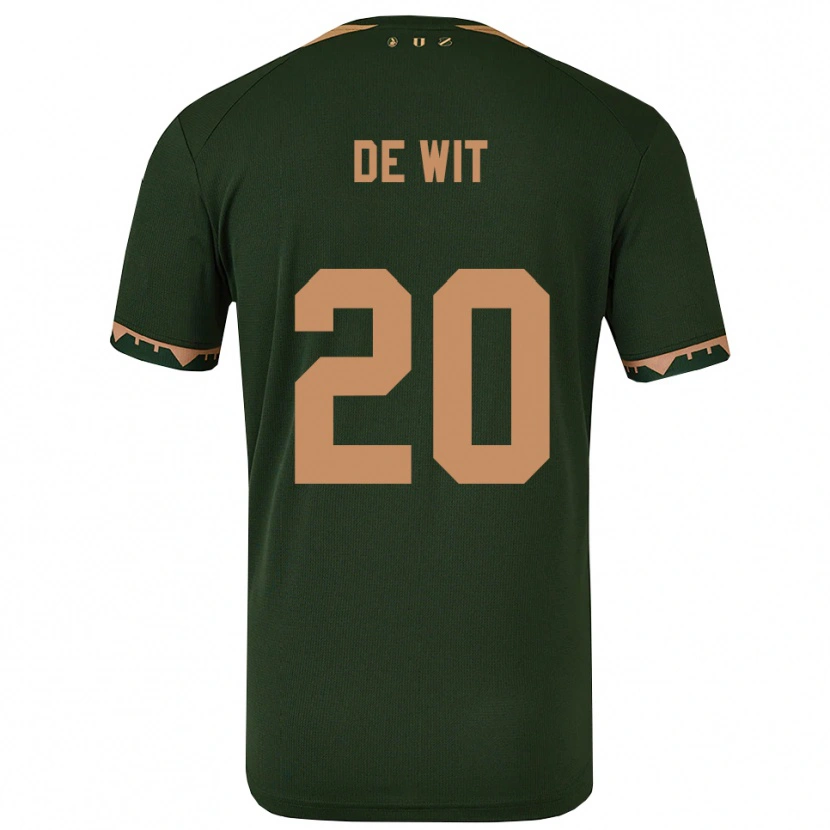 Danxen Women Dani De Wit #20 Green Gold Away Jersey 2025/26 T-Shirt