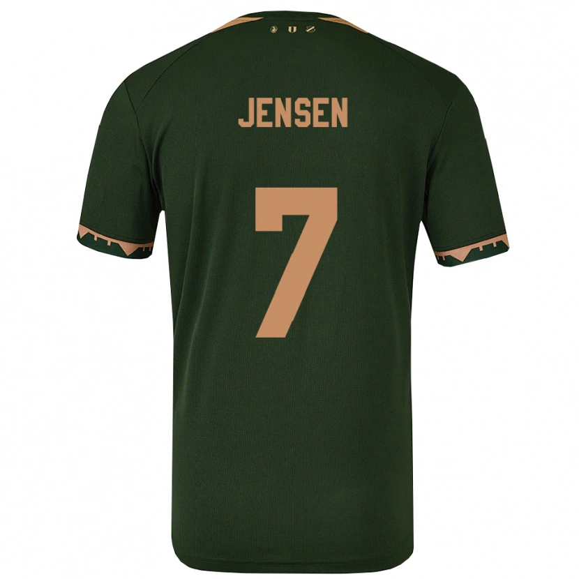 Danxen Women Victor Jensen #7 Green Gold Away Jersey 2025/26 T-Shirt