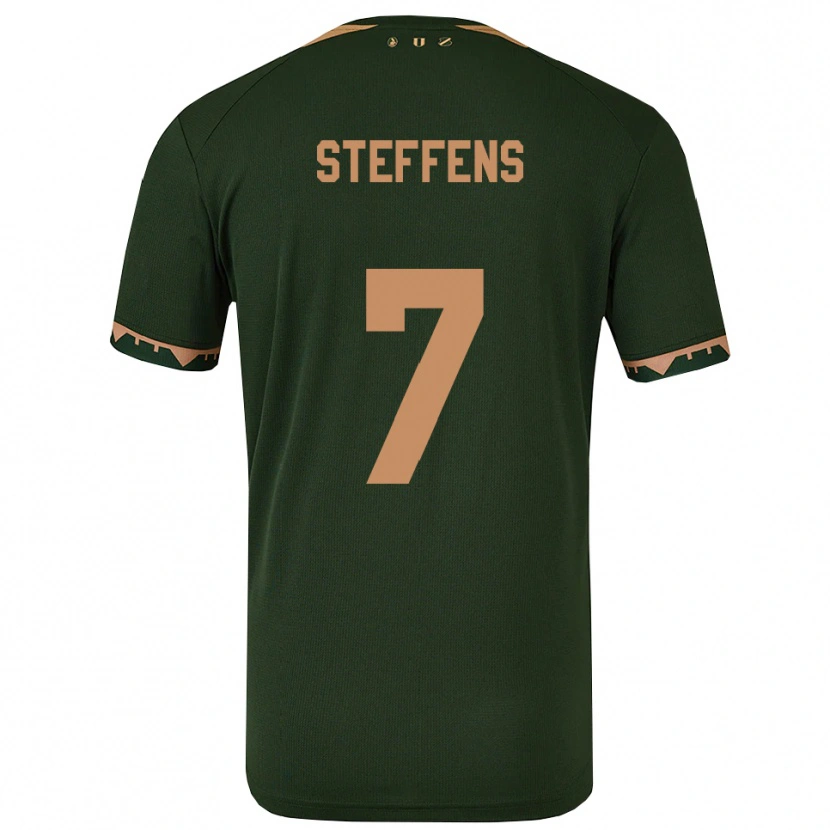 Danxen Women Servahterio Steffens #7 Green Gold Away Jersey 2025/26 T-Shirt