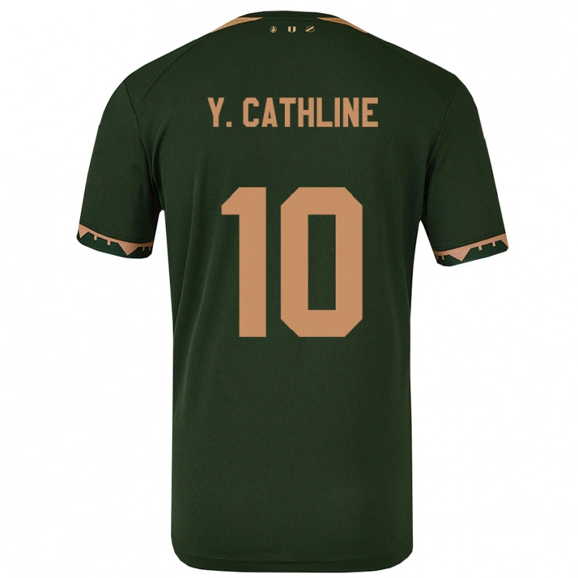 Danxen Women Yoann Cathline #10 Green Gold Away Jersey 2025/26 T-Shirt