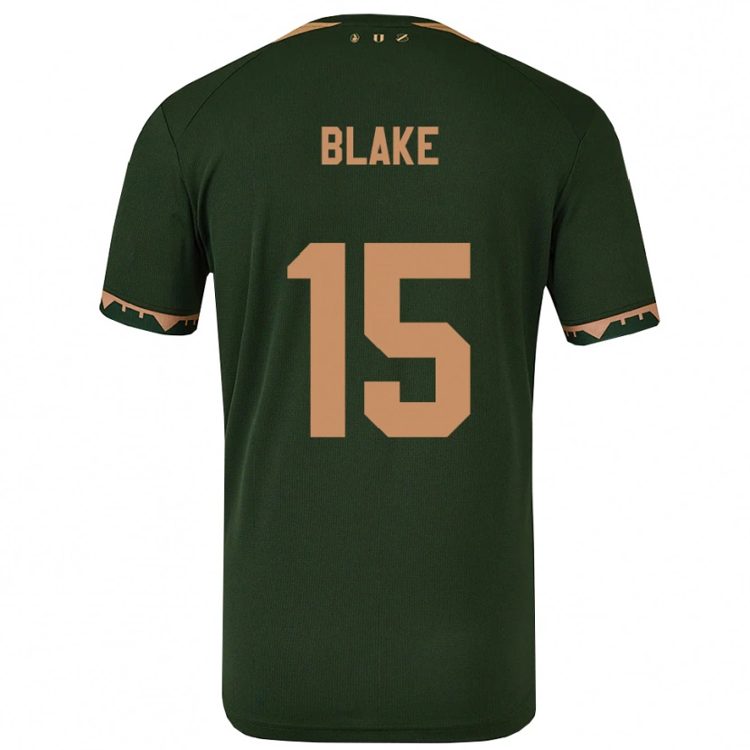 Danxen Women Adrian Blake #15 Green Gold Away Jersey 2025/26 T-Shirt