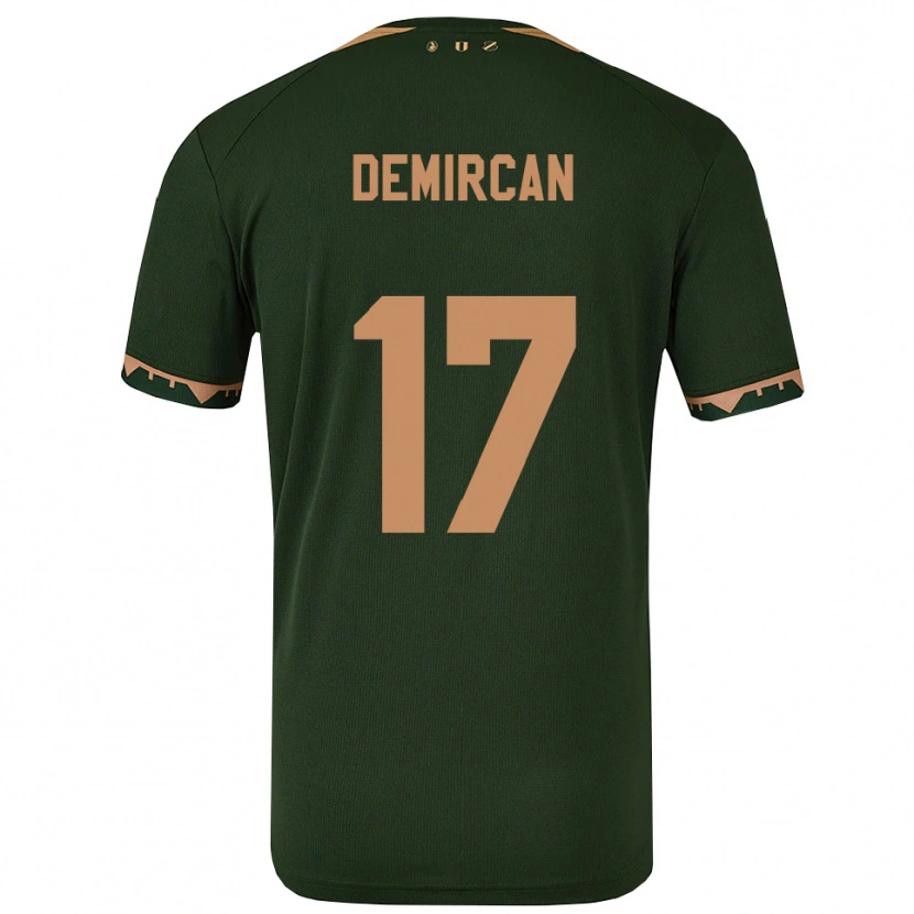 Danxen Women Emirhan Demircan #17 Green Gold Away Jersey 2025/26 T-Shirt