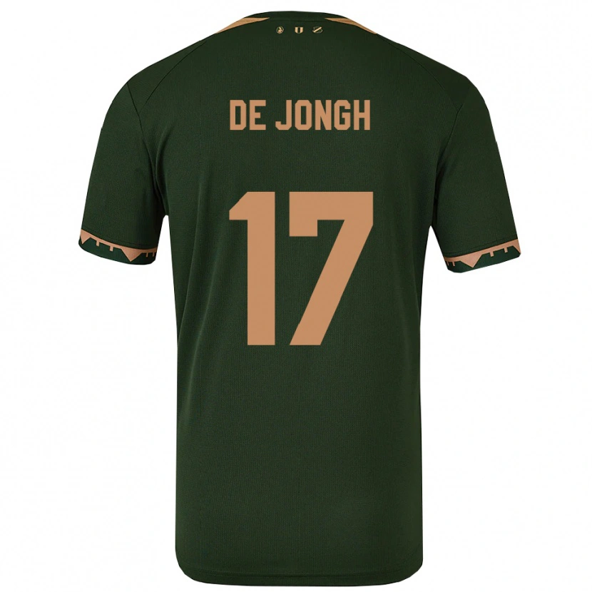 Danxen Women Bryan De Jongh #17 Green Gold Away Jersey 2025/26 T-Shirt