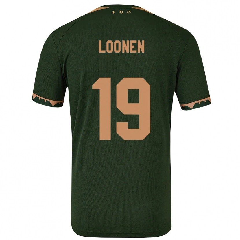 Danxen Women Lobke Loonen #19 Green Gold Away Jersey 2025/26 T-Shirt