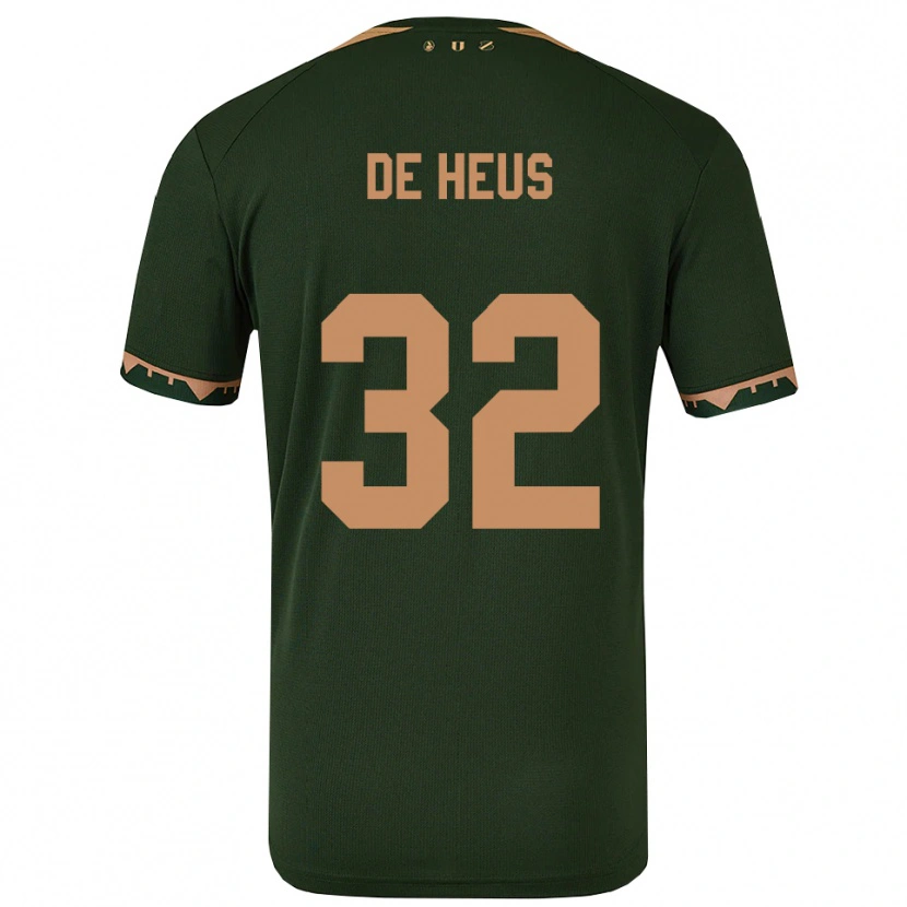 Danxen Women Loïs De Heus #32 Green Gold Away Jersey 2025/26 T-Shirt