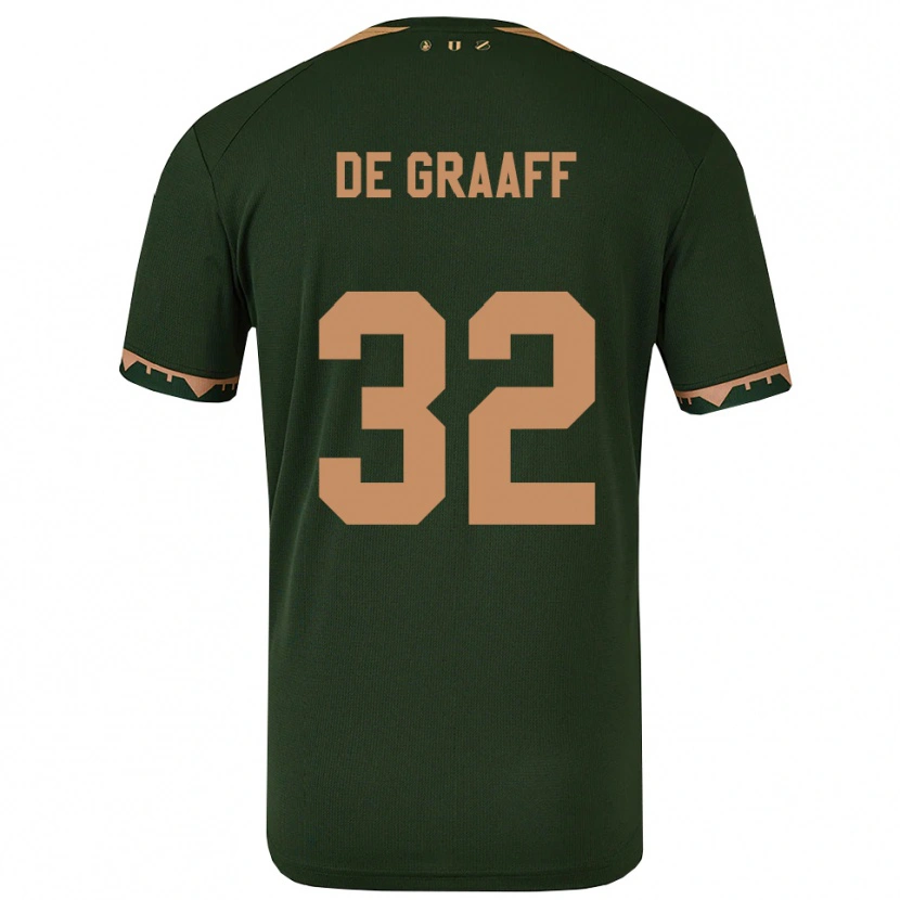 Danxen Women Tom De Graaff #32 Green Gold Away Jersey 2025/26 T-Shirt