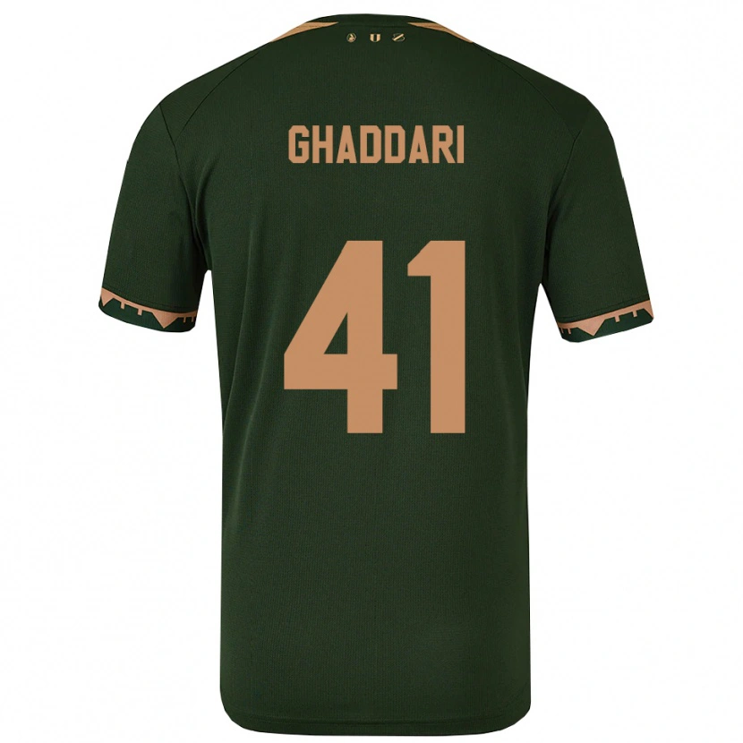 Danxen Women Massien Ghaddari #41 Green Gold Away Jersey 2025/26 T-Shirt