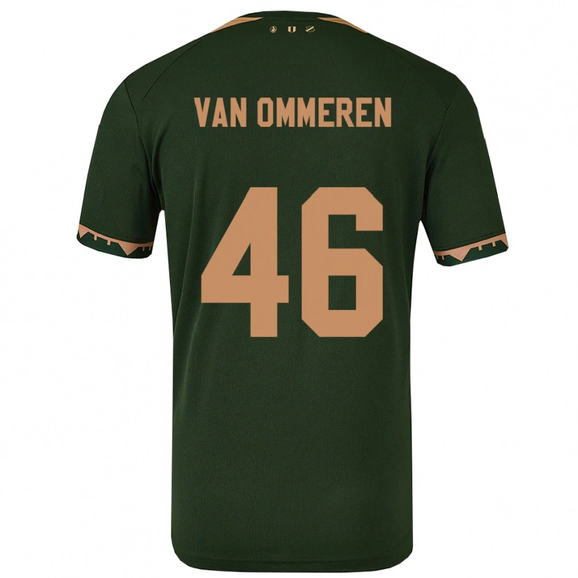 Danxen Women Jaygo Van Ommeren #46 Green Gold Away Jersey 2025/26 T-Shirt