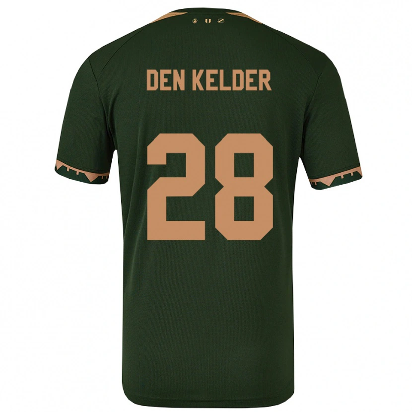 Danxen Women Gera Op Den Kelder #28 Green Gold Away Jersey 2025/26 T-Shirt