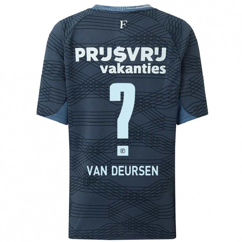 Danxen Women Eva Van Deursen #0 Black Gray Away Jersey 2025/26 T-Shirt