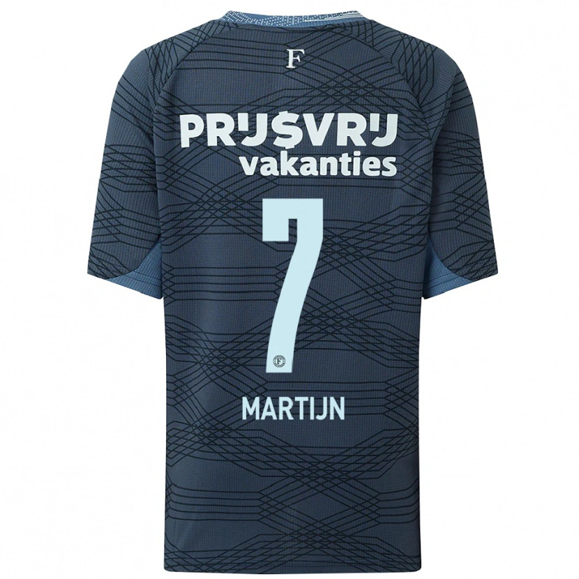 Danxen Women Rowendley Martijn #7 Black Gray Away Jersey 2025/26 T-Shirt