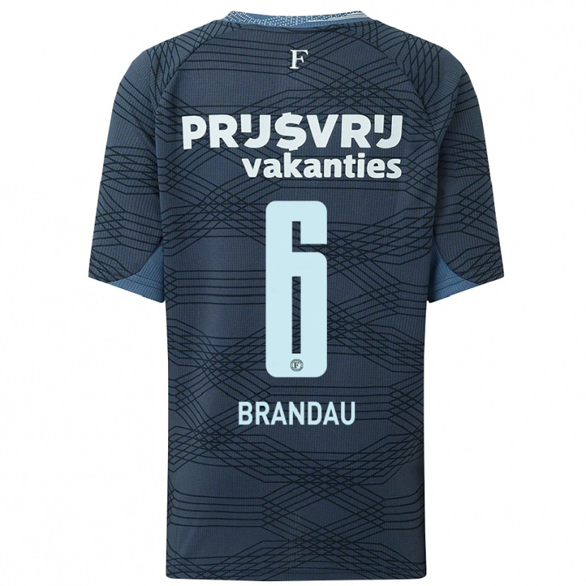 Danxen Women Justine Brandau #6 Black Gray Away Jersey 2025/26 T-Shirt