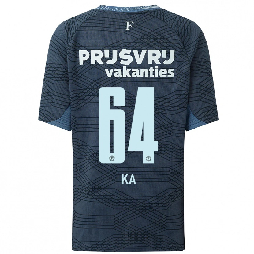 Danxen Women Ismail Ka #64 Black Gray Away Jersey 2025/26 T-Shirt