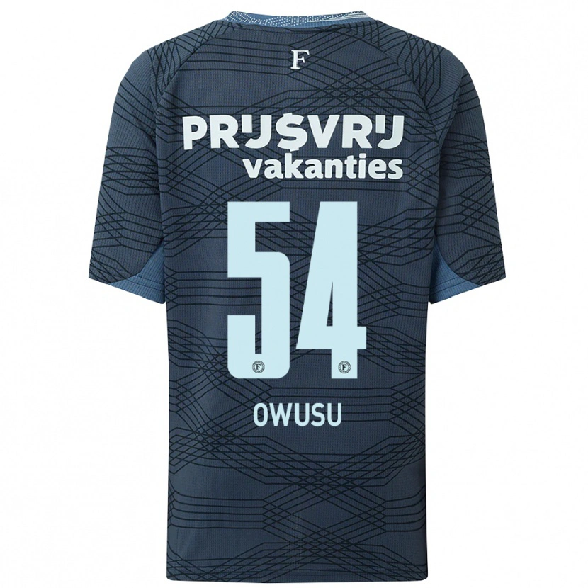 Danxen Women Denzel Owusu #54 Black Gray Away Jersey 2025/26 T-Shirt