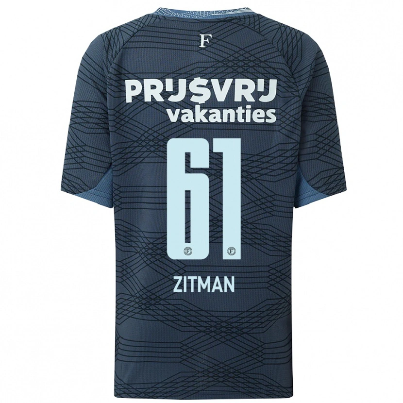 Danxen Women Sven Zitman #61 Black Gray Away Jersey 2025/26 T-Shirt