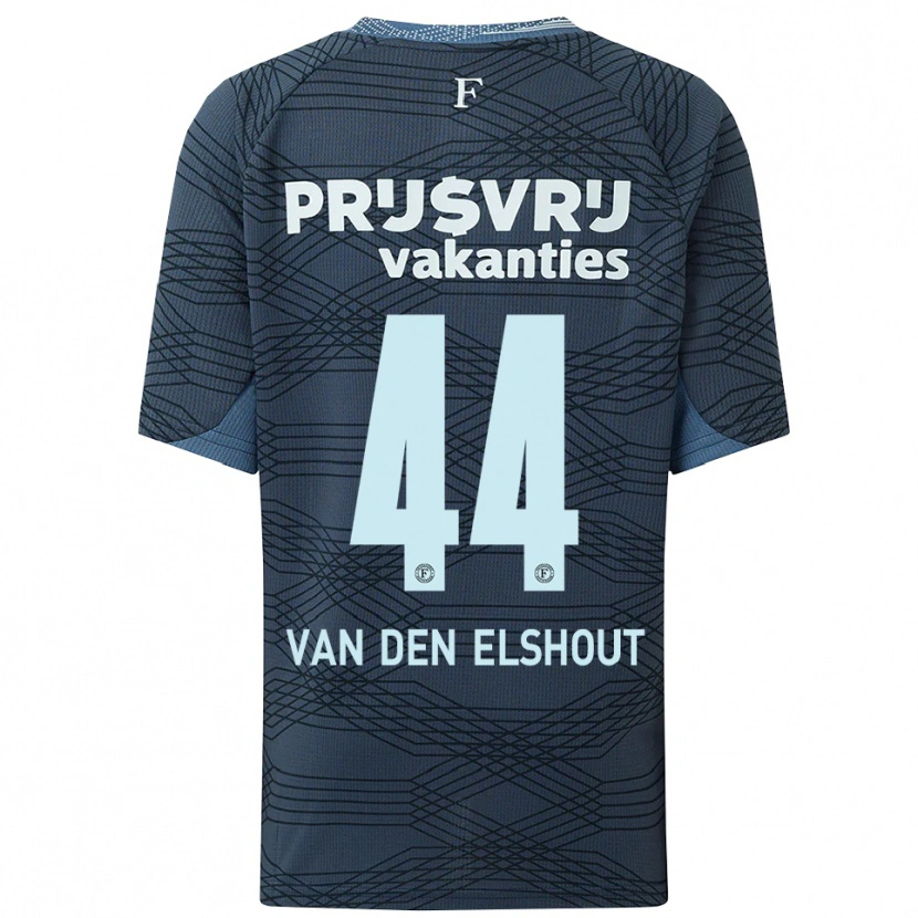 Danxen Women Tobias Van Den Elshout #44 Black Gray Away Jersey 2025/26 T-Shirt