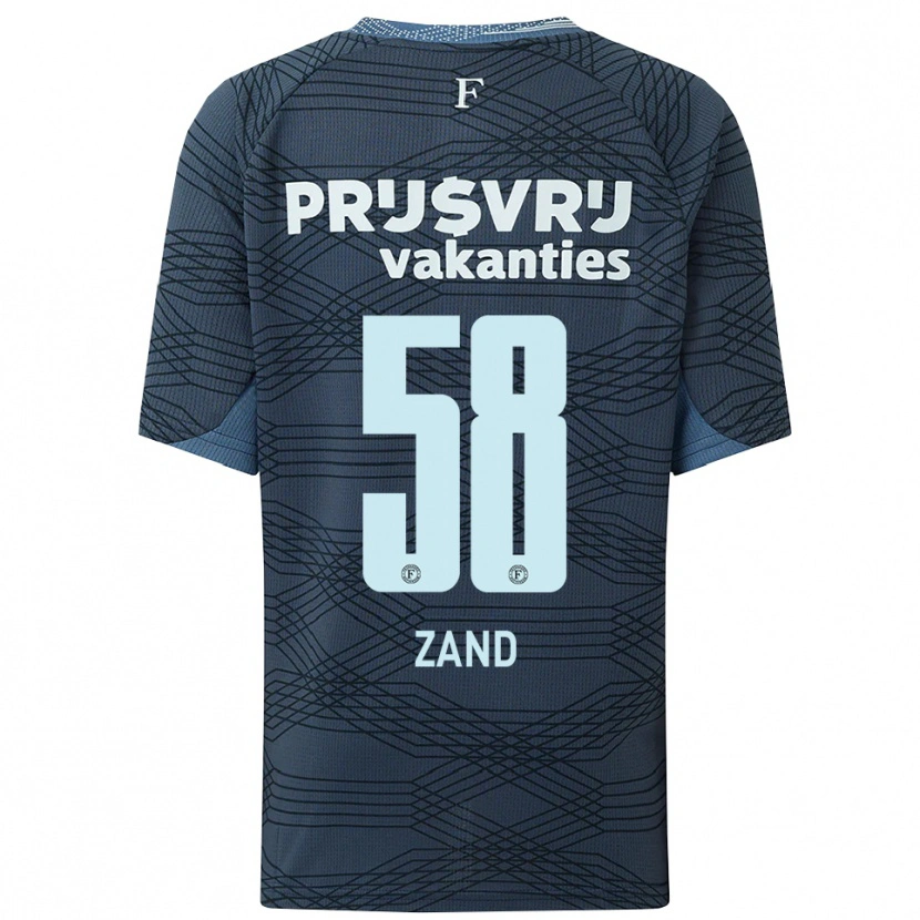 Danxen Women Shiloht Zand #58 Black Gray Away Jersey 2025/26 T-Shirt