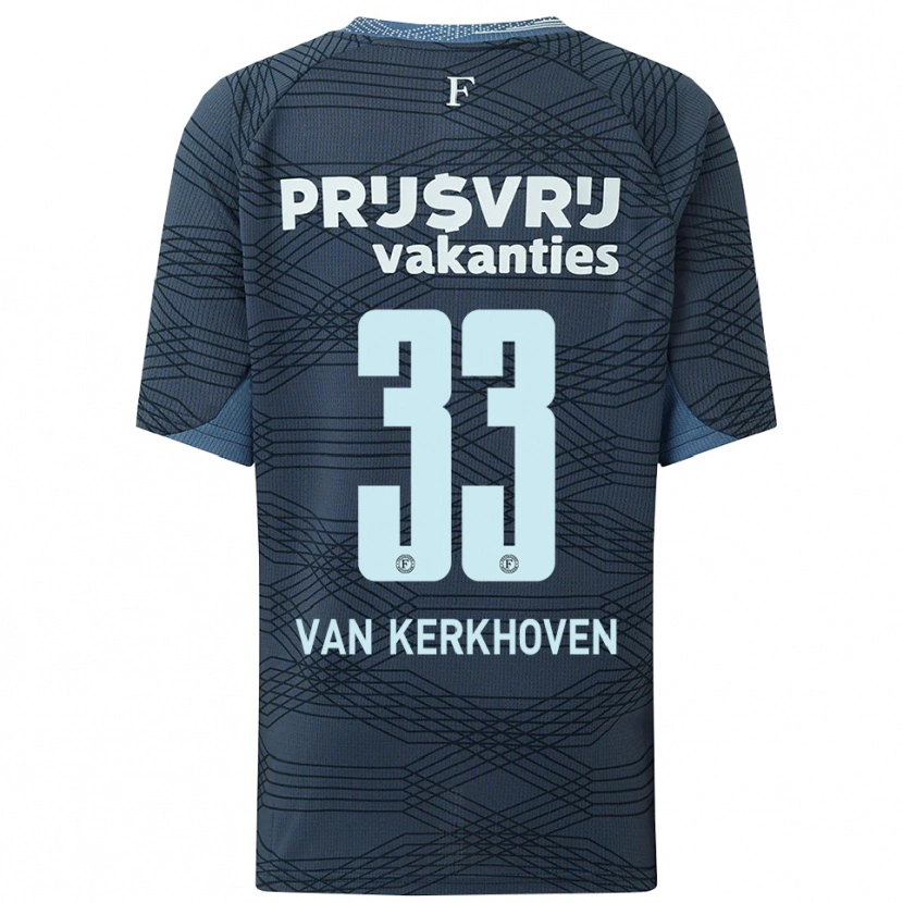 Danxen Women Ella Van Kerkhoven #33 Black Gray Away Jersey 2025/26 T-Shirt