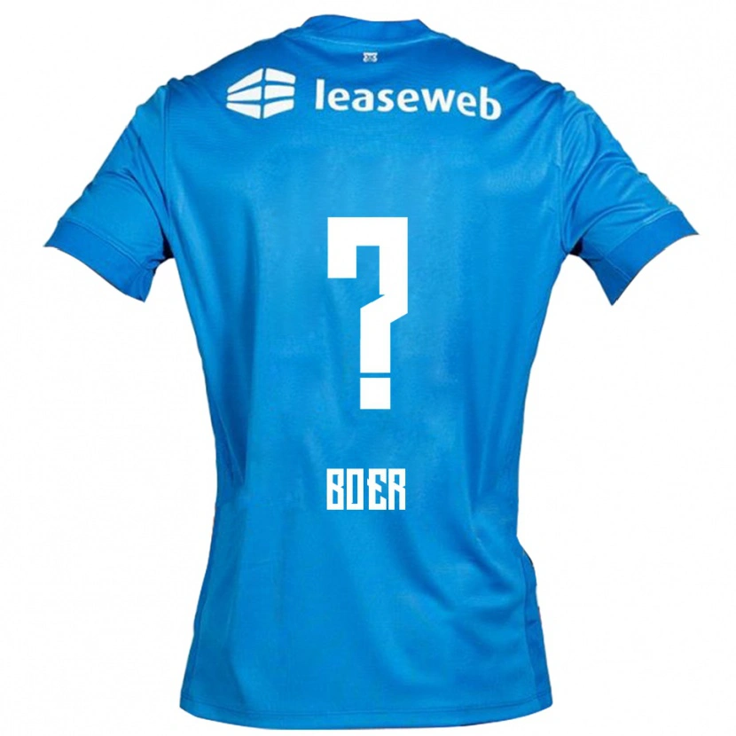Danxen Women Lars Boer #0 Blue White Away Jersey 2025/26 T-Shirt