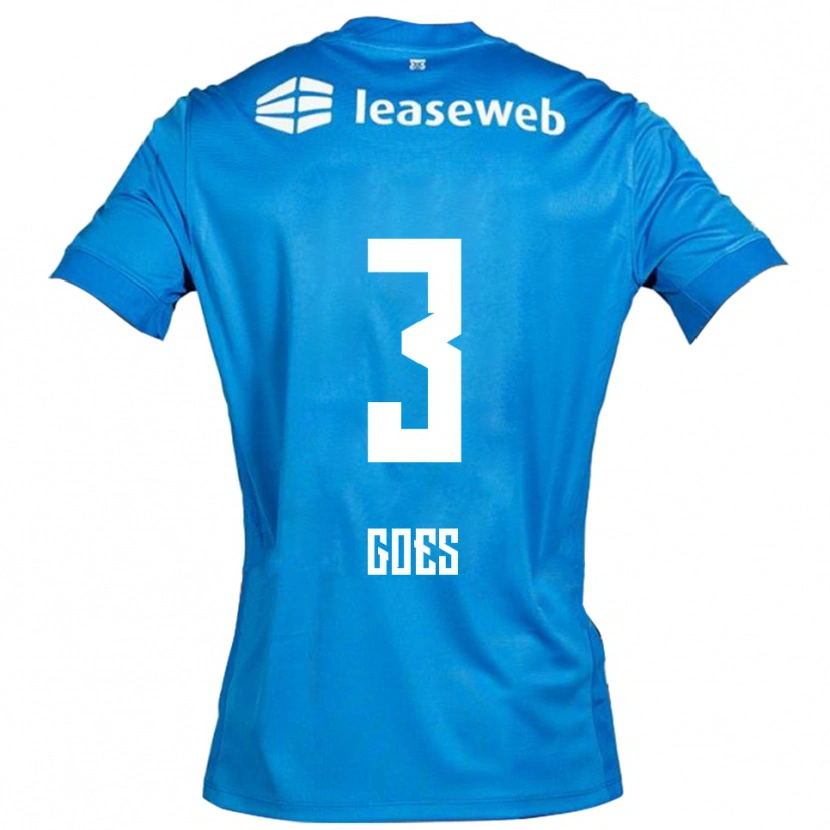 Danxen Women Wouter Goes #3 Blue White Away Jersey 2025/26 T-Shirt