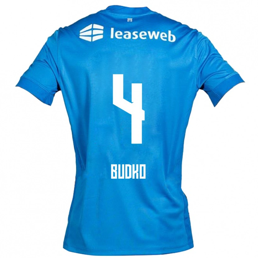 Danxen Women Bogdan Budko #4 Blue White Away Jersey 2025/26 T-Shirt