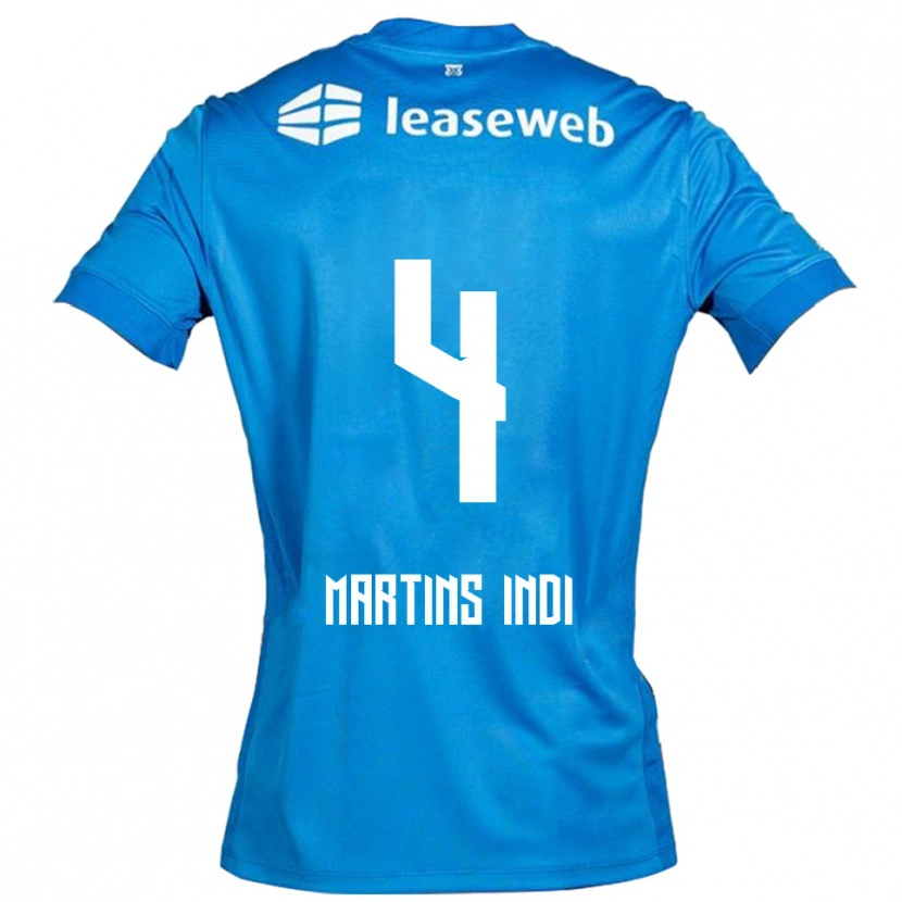 Danxen Women Bruno Martins Indi #4 Blue White Away Jersey 2025/26 T-Shirt