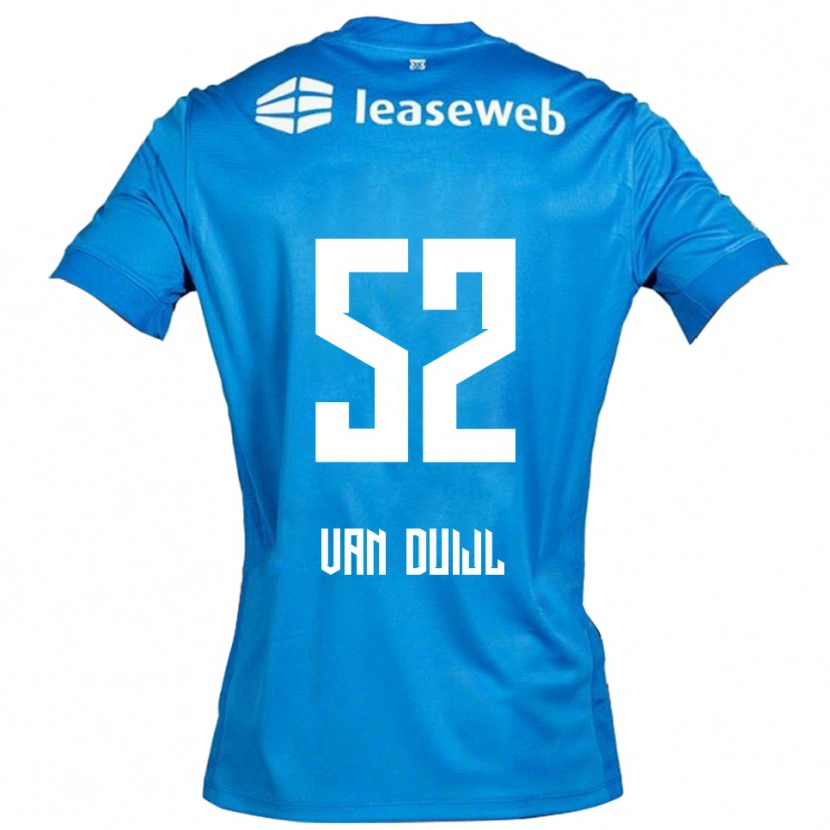 Danxen Women Billy Van Duijl #52 Blue White Away Jersey 2025/26 T-Shirt