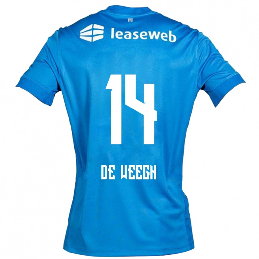 Danxen Women Bo Op De Weegh #14 Blue White Away Jersey 2025/26 T-Shirt