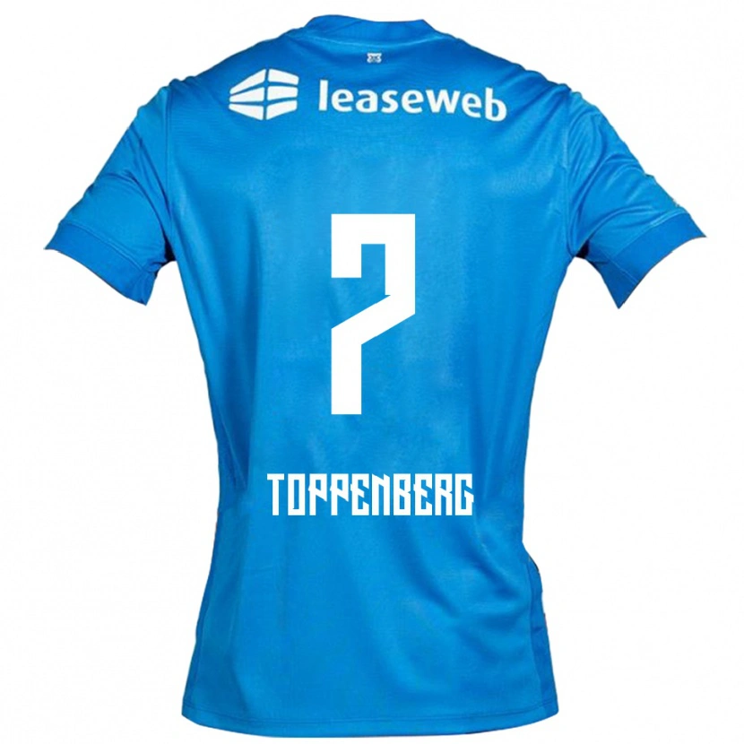 Danxen Women Kevin Toppenberg #7 Blue White Away Jersey 2025/26 T-Shirt