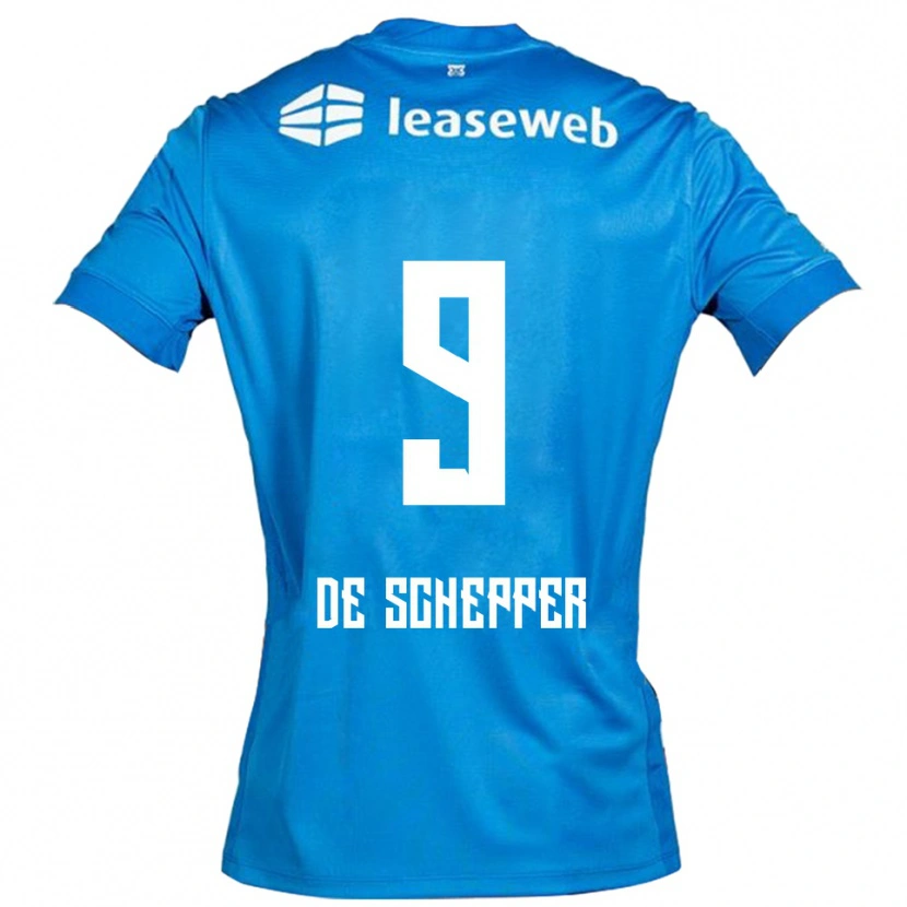 Danxen Women Dean Ijssel De Schepper #9 Blue White Away Jersey 2025/26 T-Shirt