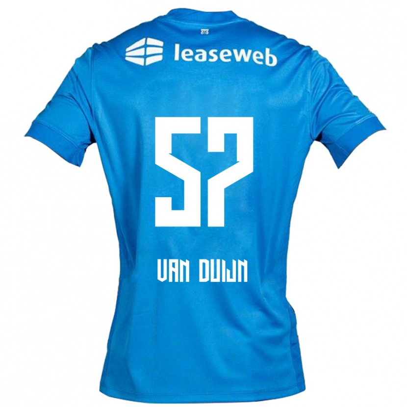 Danxen Women Sem Van Duijn #57 Blue White Away Jersey 2025/26 T-Shirt