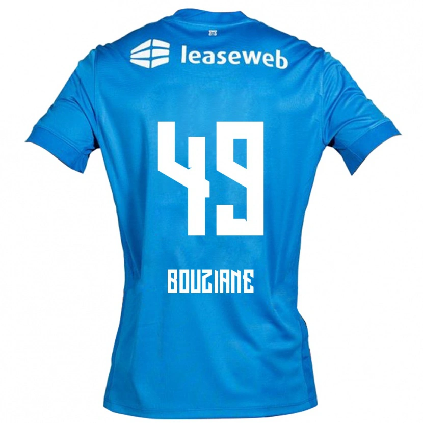 Danxen Women Wassim Bouziane #49 Blue White Away Jersey 2025/26 T-Shirt