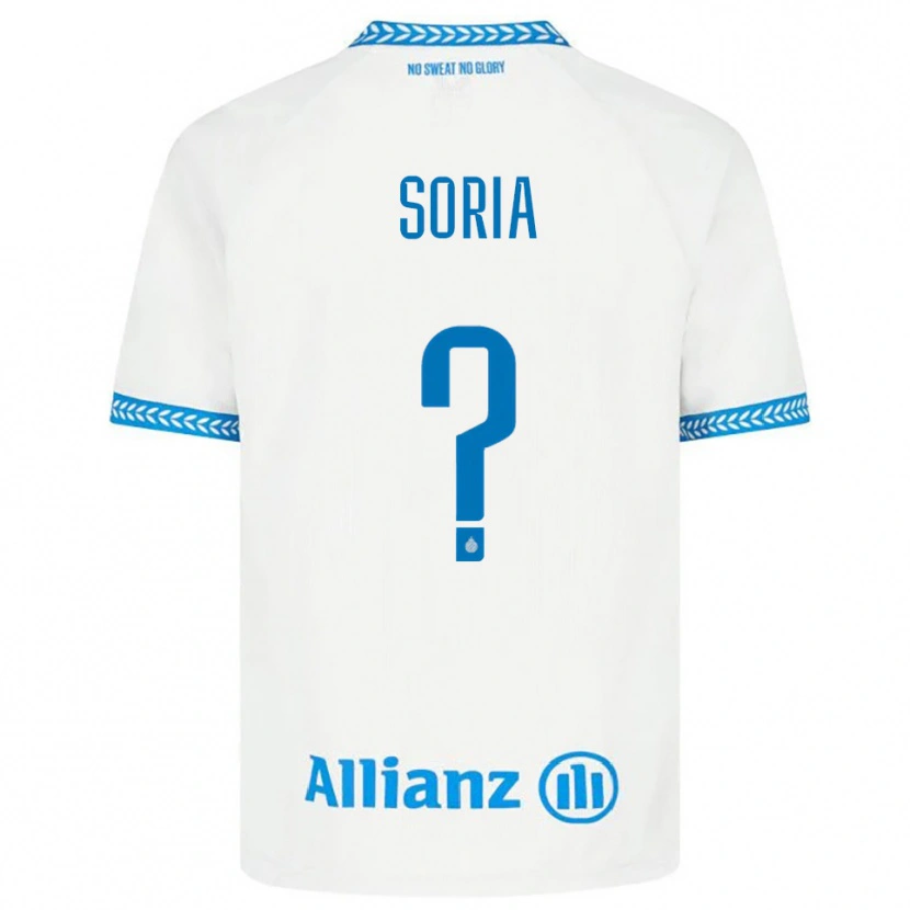 Danxen Women Matteo Soria #0 Blue White Away Jersey 2025/26 T-Shirt