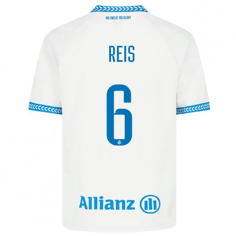 Danxen Women Ludovit Reis #6 Blue White Away Jersey 2025/26 T-Shirt