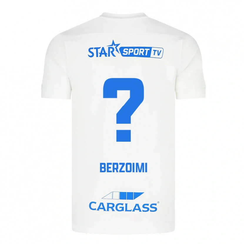 Danxen Women Mohamed Berzoimi #0 White Blue Away Jersey 2025/26 T-Shirt