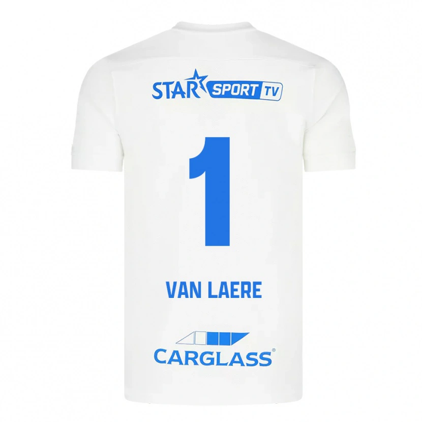 Danxen Women Daan Van Laere #1 White Blue Away Jersey 2025/26 T-Shirt