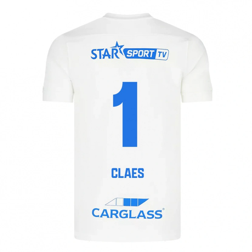 Danxen Women Mirthe Claes #1 White Blue Away Jersey 2025/26 T-Shirt