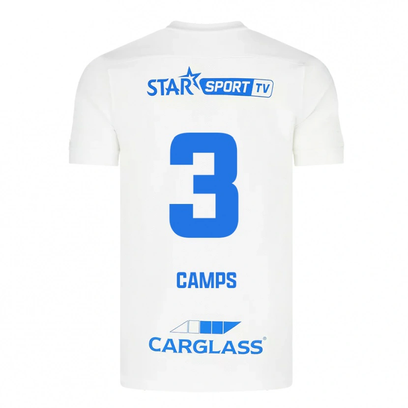 Danxen Women Romy Camps #3 White Blue Away Jersey 2025/26 T-Shirt