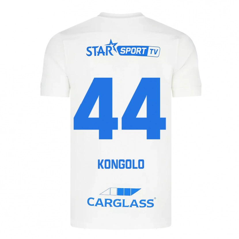 Danxen Women Josué Kongolo #44 White Blue Away Jersey 2025/26 T-Shirt
