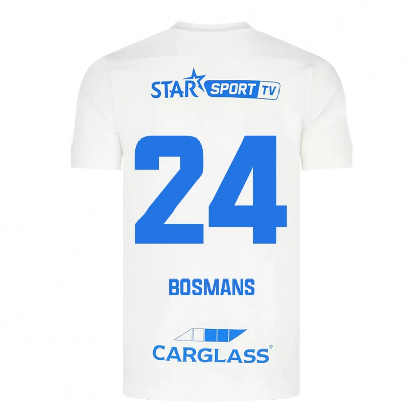 Danxen Women Pia Bosmans #24 White Blue Away Jersey 2025/26 T-Shirt