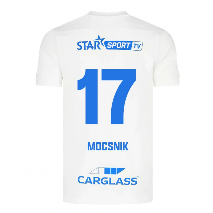Danxen Women Manu Mocsnik #17 White Blue Away Jersey 2025/26 T-Shirt