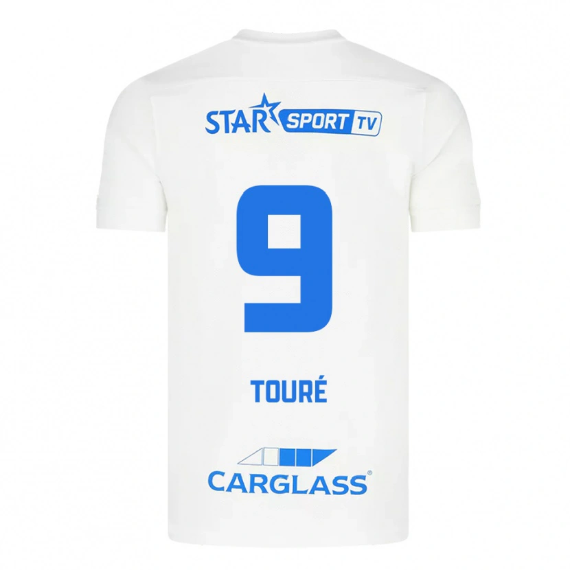 Danxen Women Saïdou Touré #9 White Blue Away Jersey 2025/26 T-Shirt