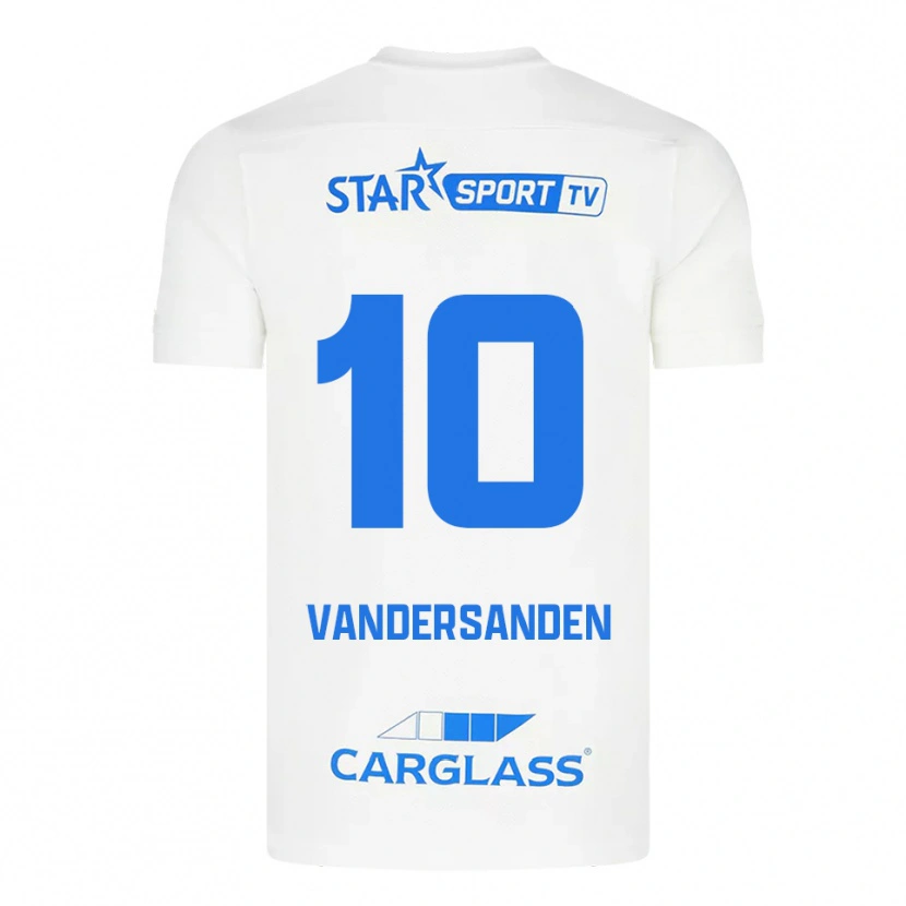 Danxen Women Sien Vandersanden #10 White Blue Away Jersey 2025/26 T-Shirt