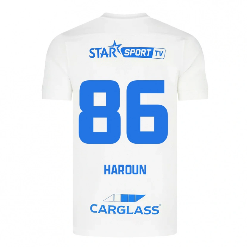 Danxen Women Kenan Haroun #86 White Blue Away Jersey 2025/26 T-Shirt